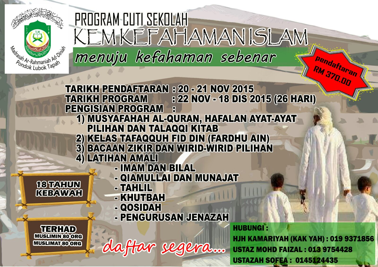 Program Cuti Sekolah Di Kelantan